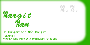 margit nan business card